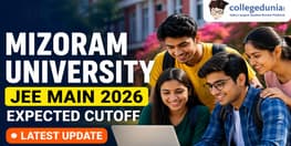 Mizoram University JEE Main expected cutoff rank 2026